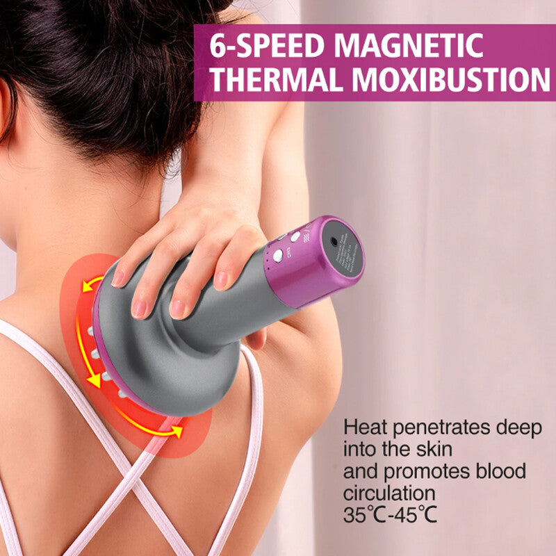 Electric Machine Body Massage Brush Guasha Physiotherapy Apparatus