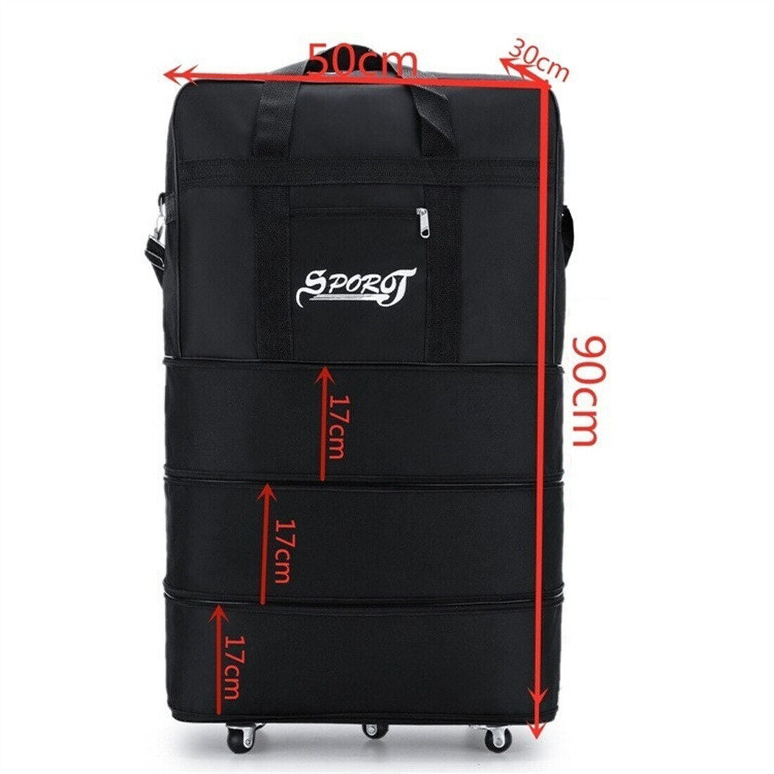 Extra Large Lightweight Luggage Trolley Suitcase Travel Bag Handbag BAG
