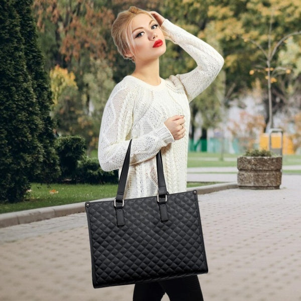 2 In 1 Insulated Lunch Tote Bag For Women Large Capacity Computer Handbag Work