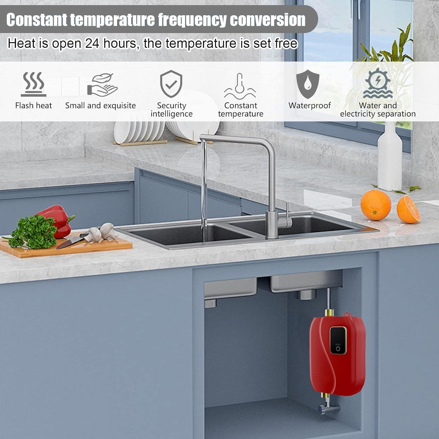 3000w Portable Water Heater Instant Hot Water For Under-sink Use - Kitchen And Bathroom