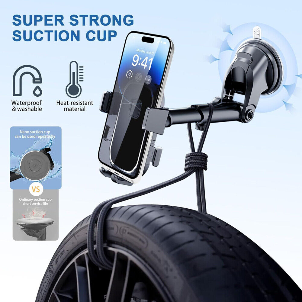 Universal Car Phone Holder 360 Windscreen Suction Mount GPS Stand Cradle UK NEW