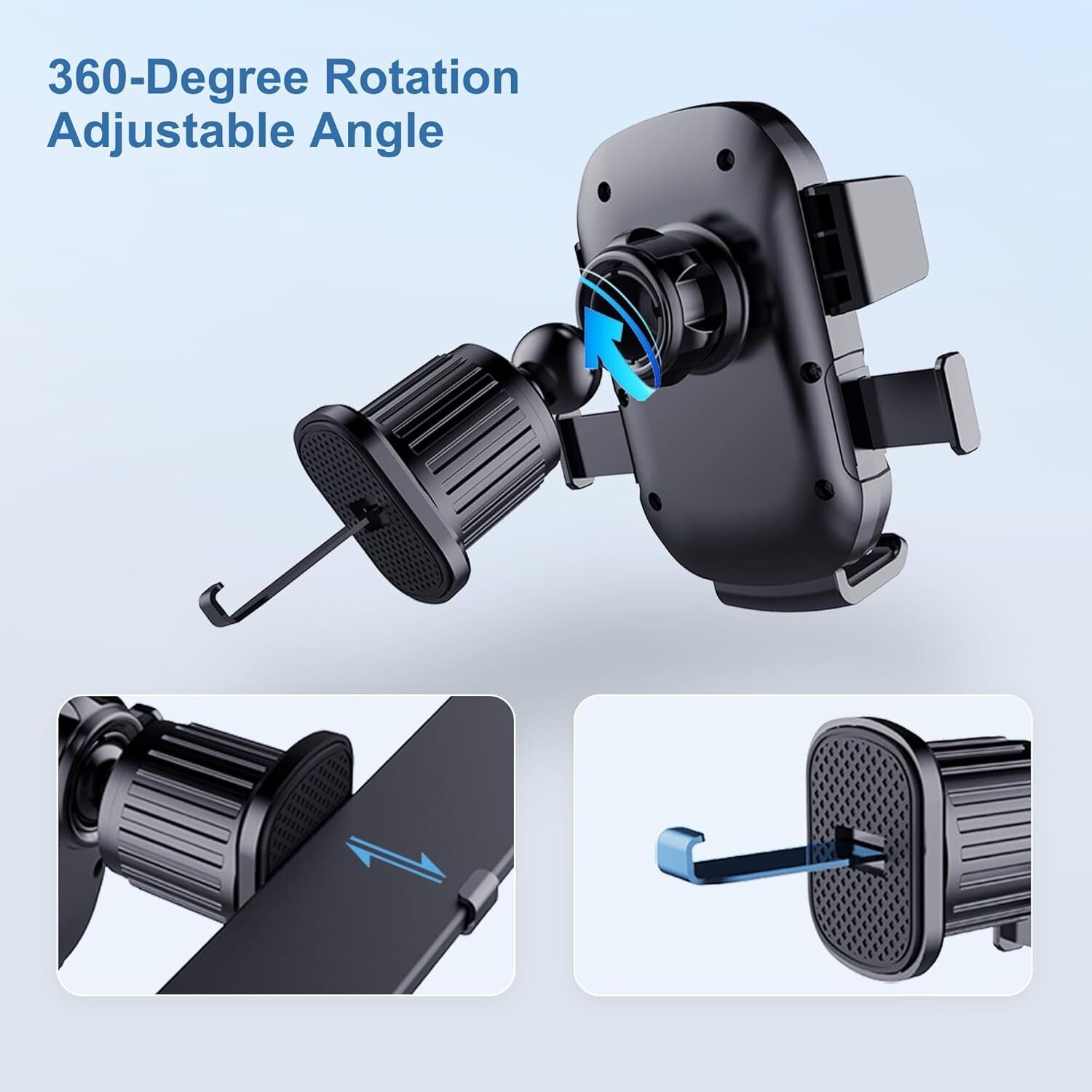 Universal Car Phone Holder 360 Windscreen Suction Mount GPS Stand Cradle UK NEW