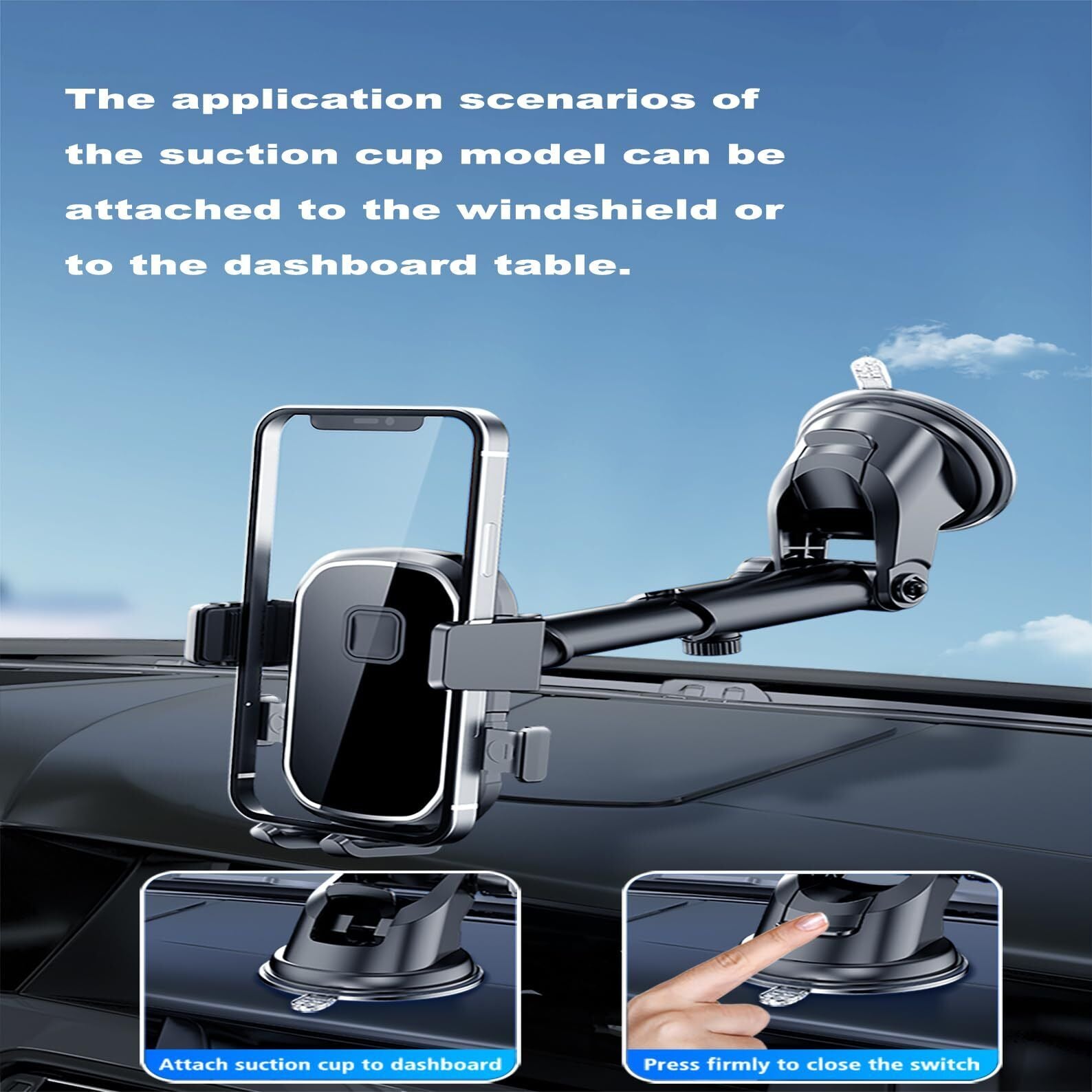 Universal Car Phone Holder 360 Windscreen Suction Mount GPS Stand Cradle UK NEW
