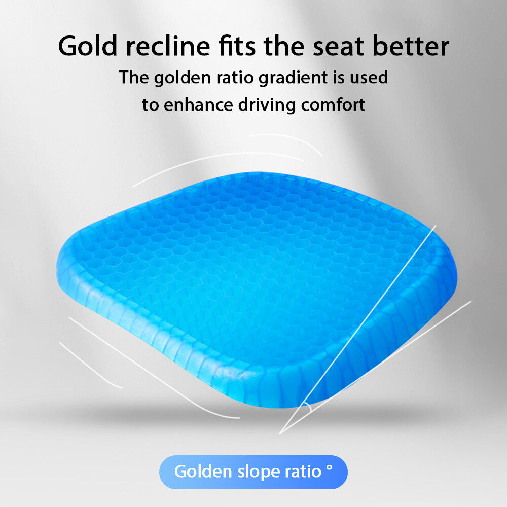 Honeycomb Breathable Gel Seat Cushion Double Thick Egg Sitting Pad Mat Non-Slip