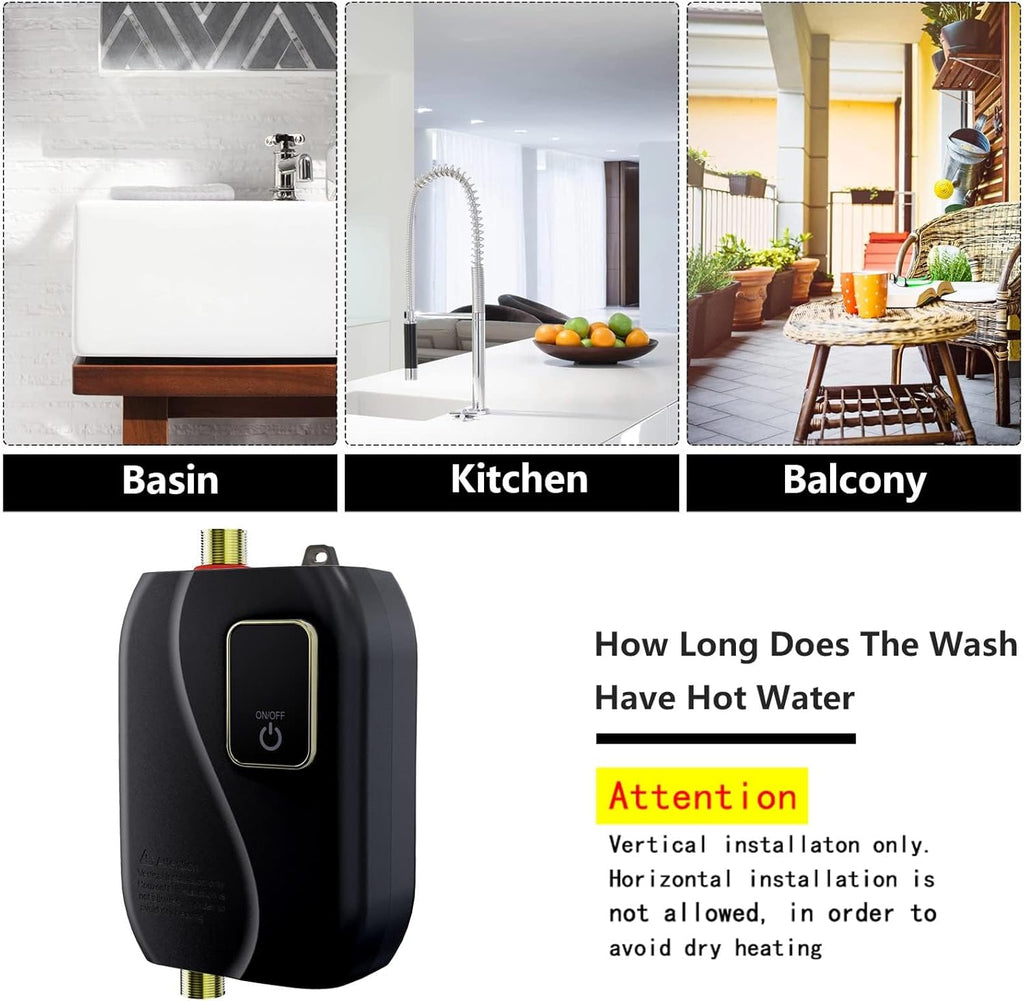 3000w Portable Water Heater Instant Hot Water For Under-sink Use - Kitchen And Bathroom